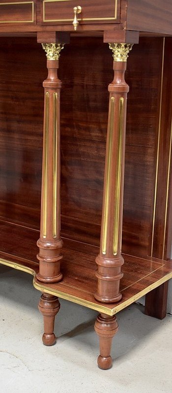 Cabinet en Acajou, style Louis XVI, époque Napoléon III - XIXe 