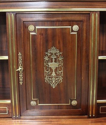 Cabinet en Acajou, style Louis XVI, époque Napoléon III - XIXe 