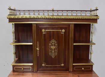 Cabinet en Acajou, style Louis XVI, époque Napoléon III - XIXe 