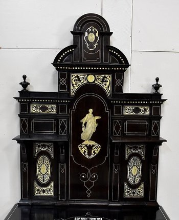 Display cabinet in blackened pear wood, Napoleon III period - 1850