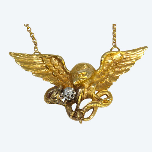Chaine Pendentif Aigle 1890