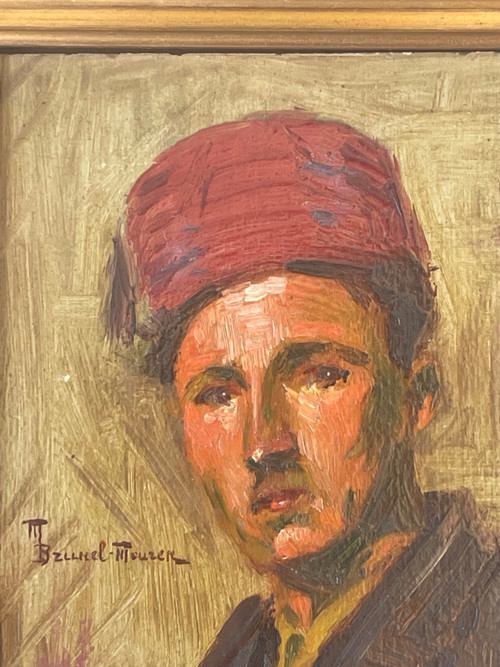 PORTRAIT DE MILITAIRE EN UNIFORME. XXÈME - Portrait Militaria. Zouave, troupe coloniale.