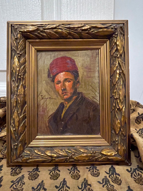 PORTRAIT DE MILITAIRE EN UNIFORME. XXÈME - Portrait Militaria. Zouave, troupe coloniale.