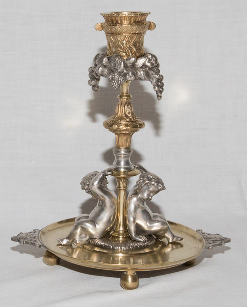 Coppia di candelieri firmati Henri Picard Fine XIX secolo
