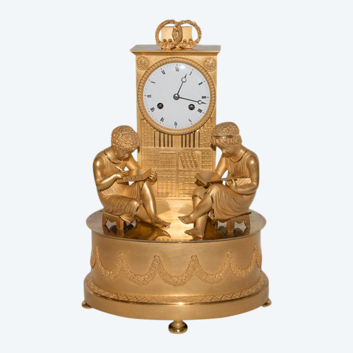 Empire Period Library Clock