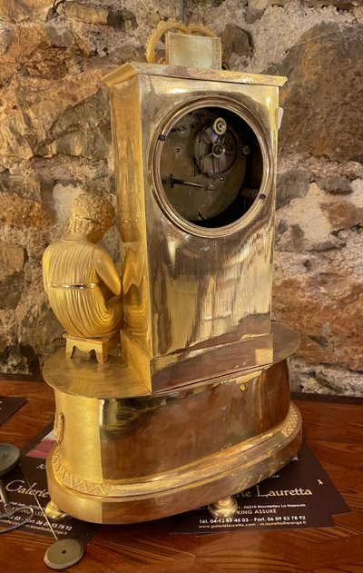 Orologio da biblioteca di epoca impero