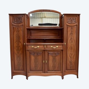 Mahogany Cabinet, Art Nouveau - 1900