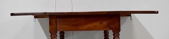 Rectangular Drop-leaf Table, Cuban Mahogany, Louis-Philippe Period - Mid 19th Century