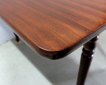 Rectangular Drop-leaf Table, Cuban Mahogany, Louis-Philippe Period - Mid 19th Century