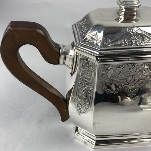 Silver tea service signed Tétard & Frères