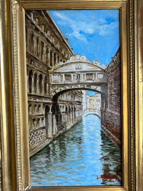 Ölgemälde auf Leinwand le pont des soupirs venise
