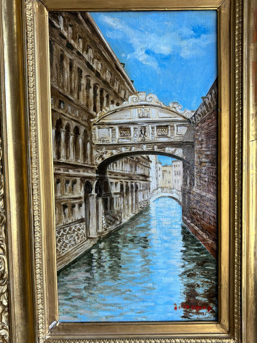 Ölgemälde auf Leinwand le pont des soupirs venise