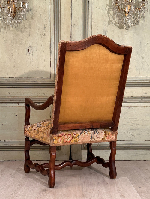 Fauteuil En Noyer d'Epoque Louis XIV XVIIème