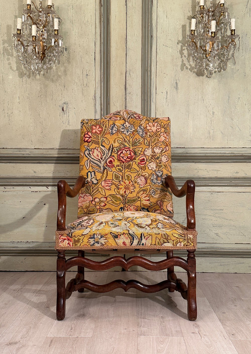 Fauteuil En Noyer d'Epoque Louis XIV XVIIème