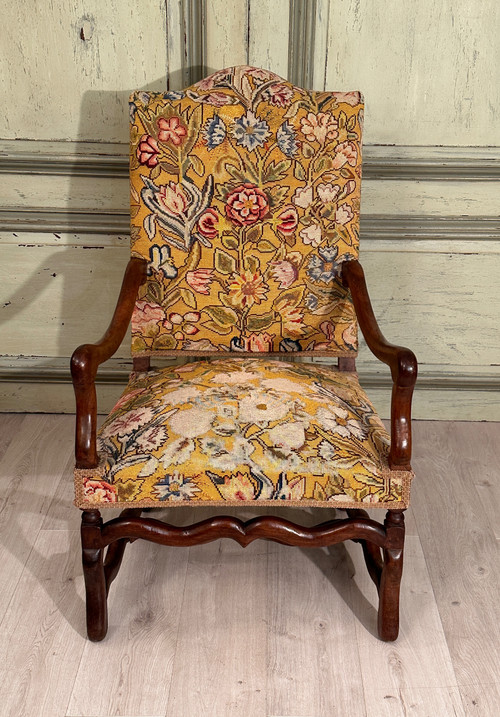 Fauteuil En Noyer d'Epoque Louis XIV XVIIème