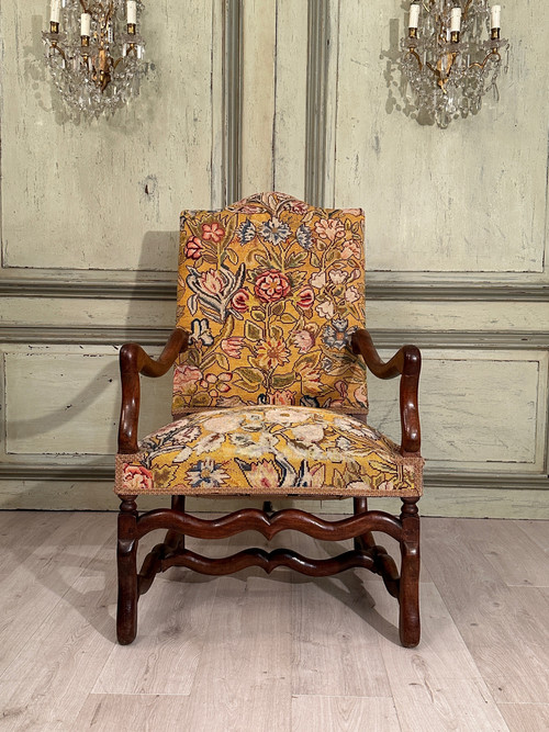 Fauteuil En Noyer d'Epoque Louis XIV XVIIème