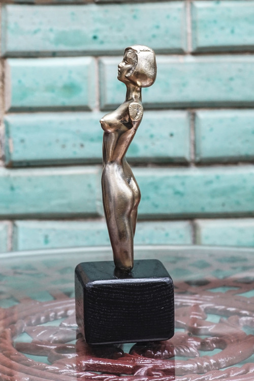 Skulptur FRAU BRONZE ART DÉCO