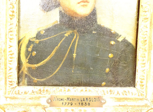 HST tableau portrait Jérôme-Martin Langlois Aspirant Marine uniforme XIXème