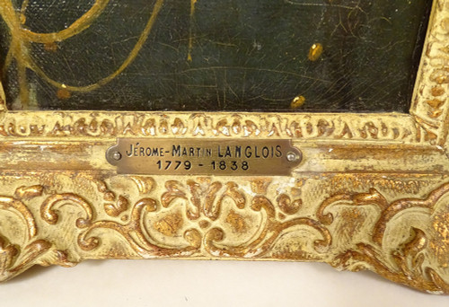 HST tableau portrait Jérôme-Martin Langlois Aspirant Marine uniforme XIXème