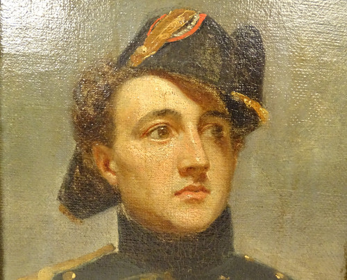 HST tableau portrait Jérôme-Martin Langlois Aspirant Marine uniforme XIXème