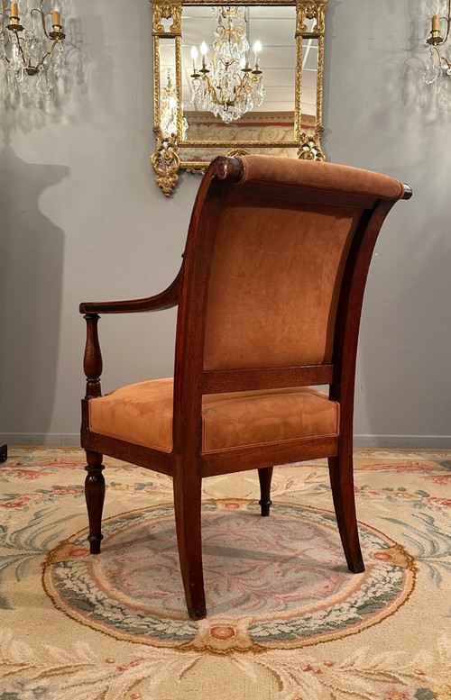 Jacob Frères Provenance Royal, Fauteuil à l'Etrusque En Acajou Palais Des Tuileries d'Epoque Directo