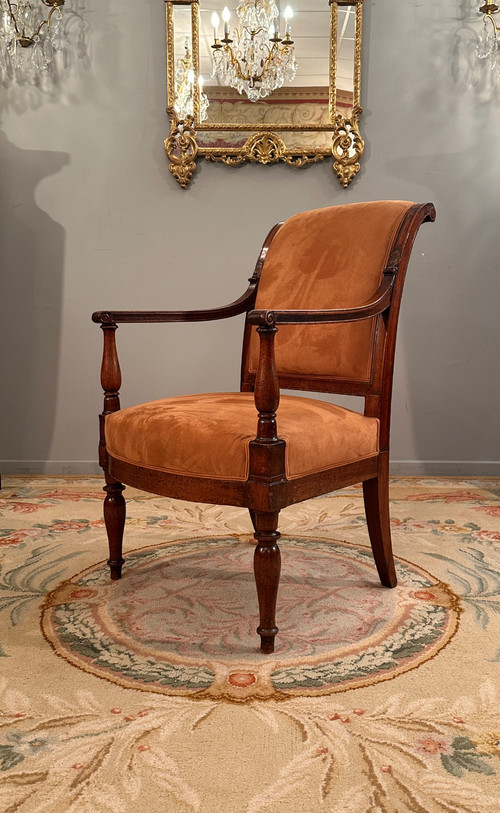 Jacob Frères Provenance Royal, Fauteuil à l'Etrusque En Acajou Palais Des Tuileries d'Epoque Directo