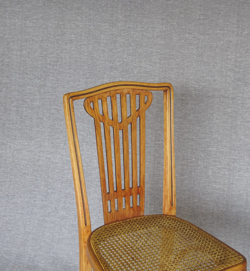 Set of 6 THONET N°732 Art Deco chairs, new canes