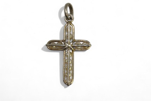 Pendentif Croix Art-Déco