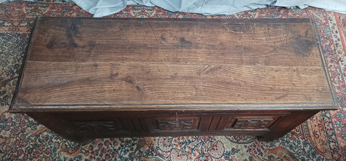 Cassettone in rovere Luigi XIV del XIX secolo