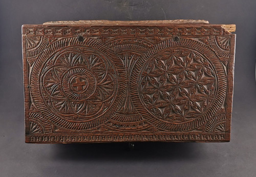 18th century finely carved box