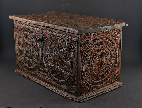 18th century finely carved box