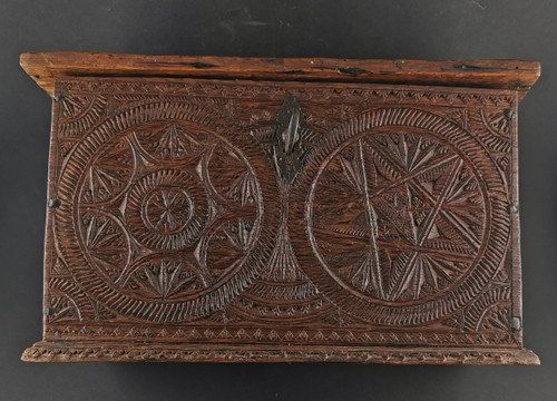 18th century finely carved box