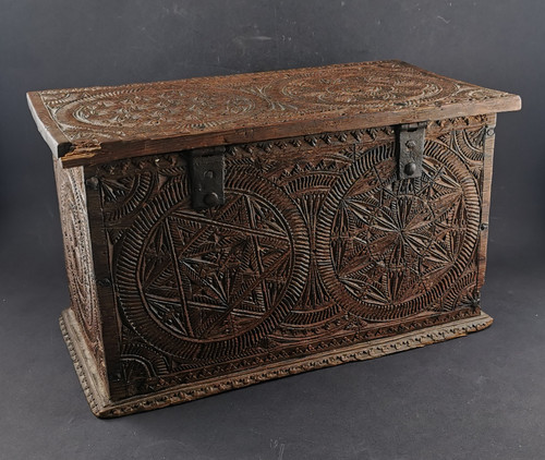 18th century finely carved box