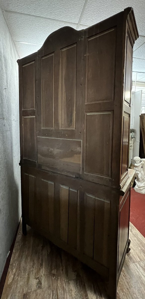 Louis XV / Transition style solid oak buffet bookcase circa 1880