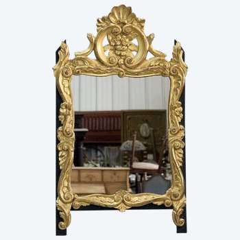  Petit Miroir en Bois Doré, style Louis XV - Début XXe 