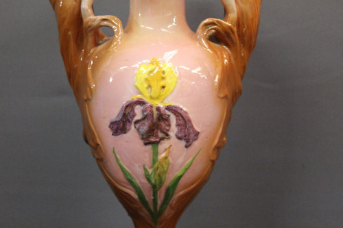 Vaso Art Nouveau Décor De Femmes By Delphin Massier