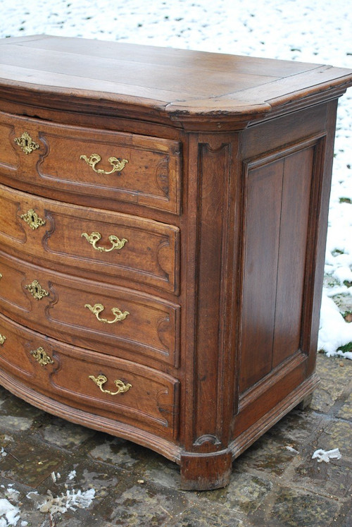 Commode Liègoise En Chêne XVIIIe