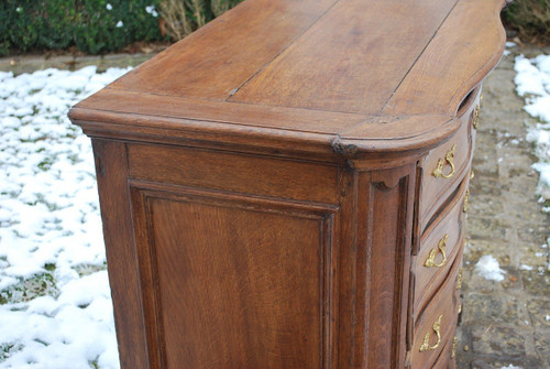 Commode Liègoise En Chêne XVIIIe