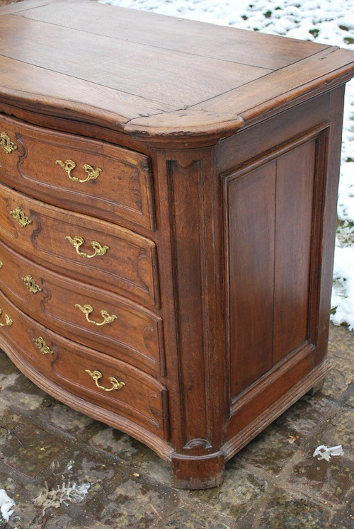 Commode Liègoise En Chêne XVIIIe