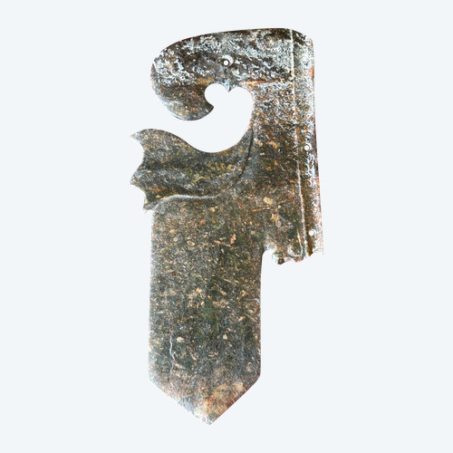 Coltello in pietra intagliata stile arcaico Cina