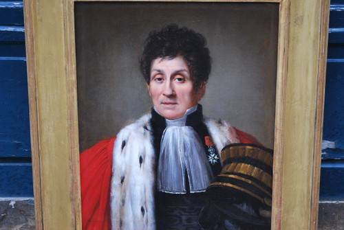Portrait d'Un Haut Magistrat époque Empire Début XIXe