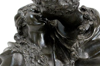  Bronzo "il bacio dato" dopo J-A. Houdon - Seconda metà del XIX secolo