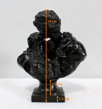  Bronzo "il bacio dato" dopo J-A. Houdon - Seconda metà del XIX secolo