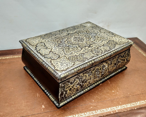 Grande scatola Boulle intarsiata