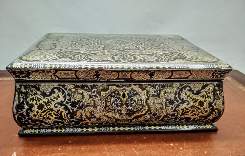 Grande scatola Boulle intarsiata