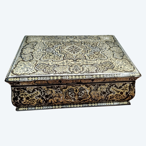 Grande scatola Boulle intarsiata