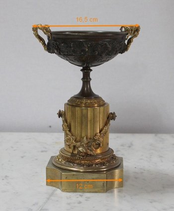  Pair of Bronze Trinkets with Two Patinas, Louis XVI taste - Early 19th century