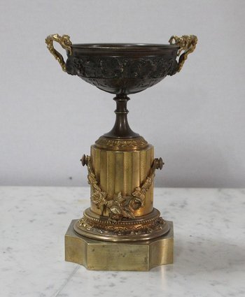  Pair of Bronze Trinkets with Two Patinas, Louis XVI taste - Early 19th century