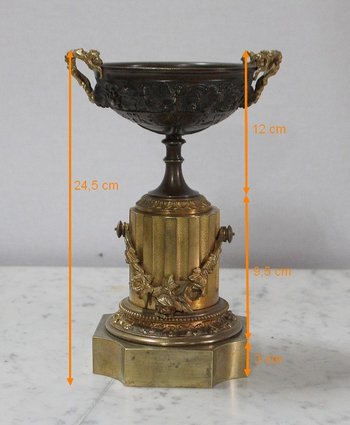  Pair of Bronze Trinkets with Two Patinas, Louis XVI taste - Early 19th century