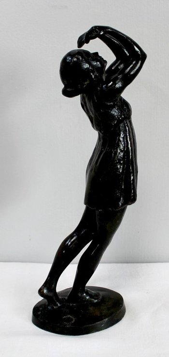  Bronze "the Dancer", by G. Halbout du Tanney - 1st part of the 20th century